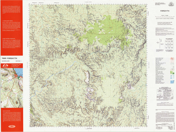 7660 Forsayth 1:100k Topographic Map