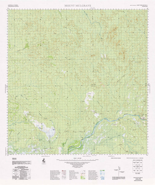 7665 Mount Mulgrave 1:100k Topographic Map