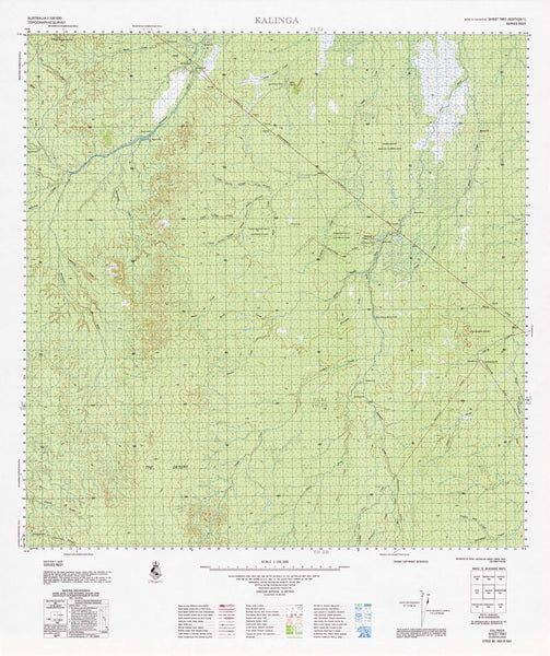 7667 Kalinga 1:100k Topographic Map