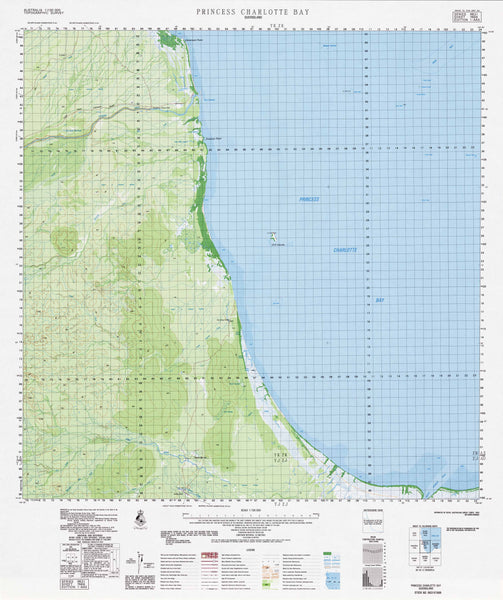 7669 Princess Charlotte Bay 1:100k Topographic Map