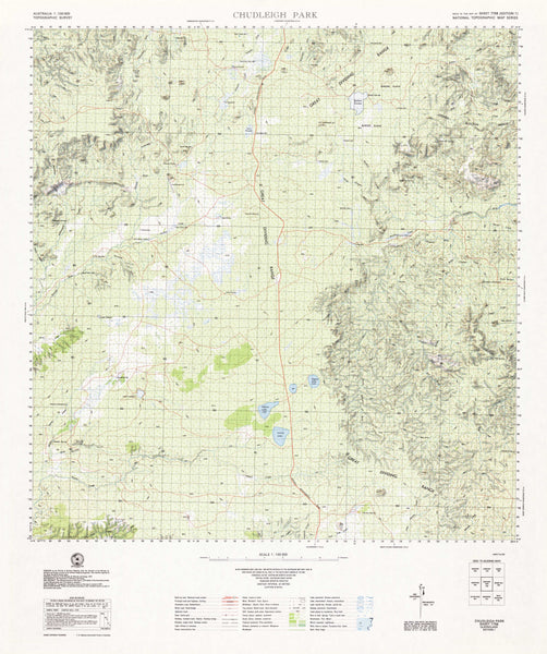 7758 Chudleigh Park 1:100k Topographic Map