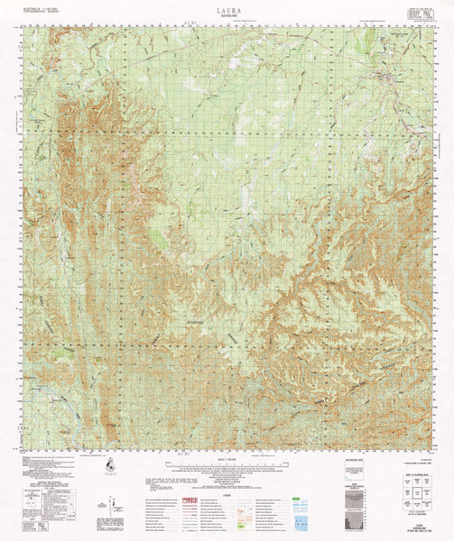 7766 Laura 1:100k Topographic Map