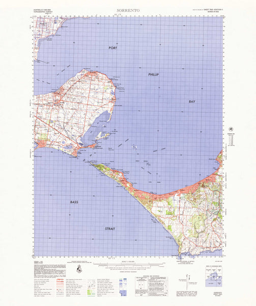 7821 Sorrento 1:100k Topographic Map