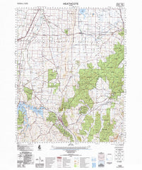 7824 Heathcote 1:100k Topographic Map