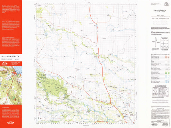 7827 Wanganella 1:100k Topographic Map