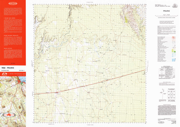 7856 Prairie 1:100k Topographic Map