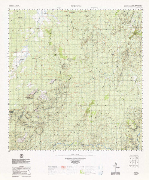 7859 Burges 1:100k Topographic Map