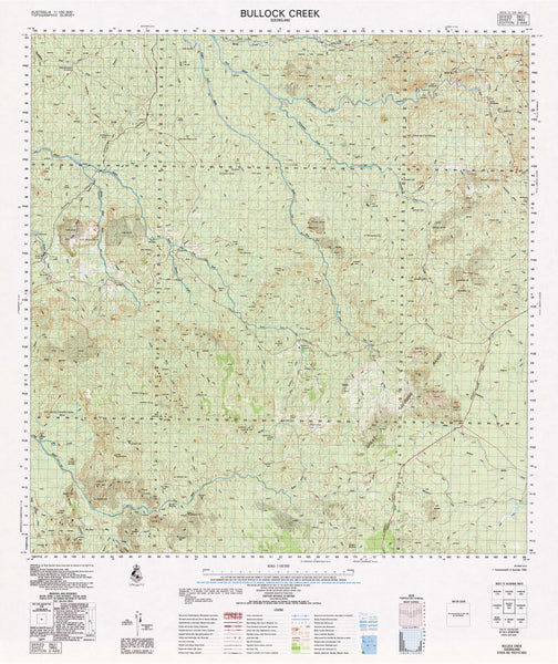 Buy 7862 Bullock Creek 1:100k Topographic Map