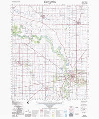 7925 Shepparton 1:100k Topographic Map