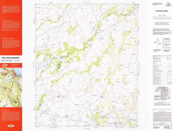 7930 Muckerumba 1:100k Topographic Map