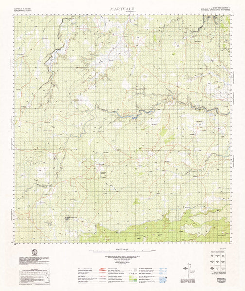 7959 Clarke River 1:100k Topographic Map