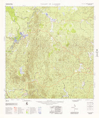 7960 Valley Of Lagoons 1:100k Topographic Map