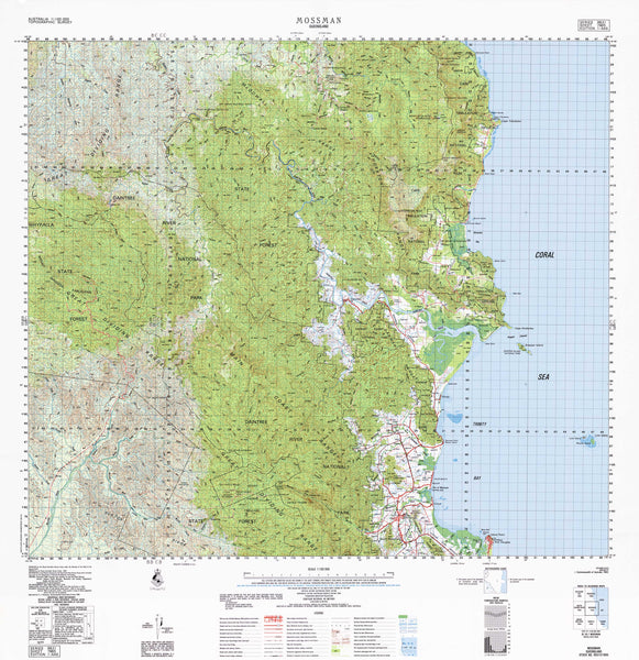 7965 Mossman 1:100k Topographic Map