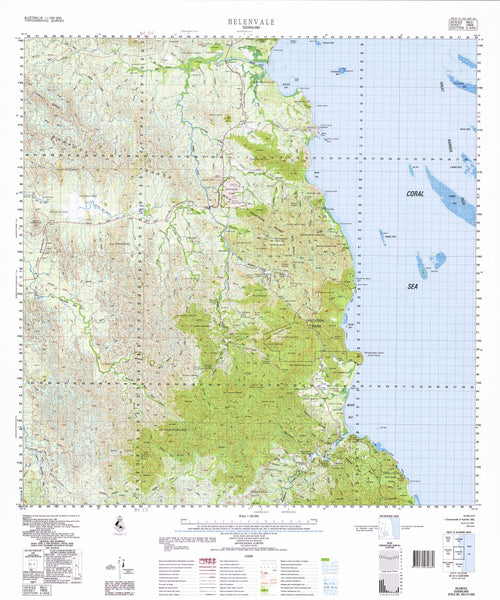 7966 Helenvale 1:100k Topographic Map