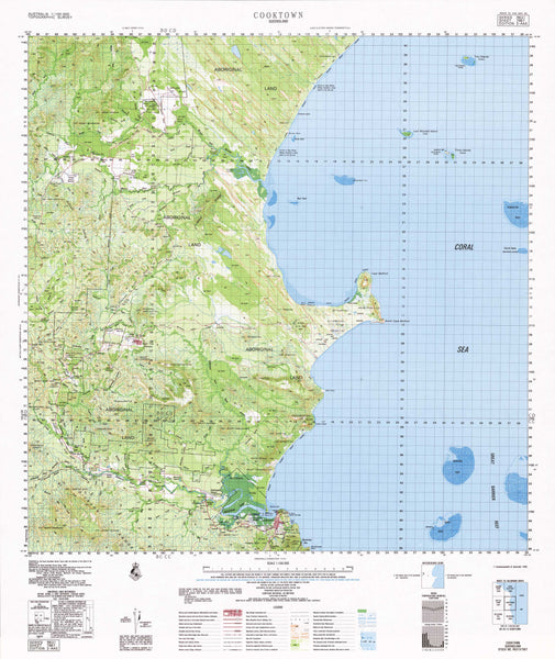 Buy 7967 Cooktown 1:100k Topographic Map