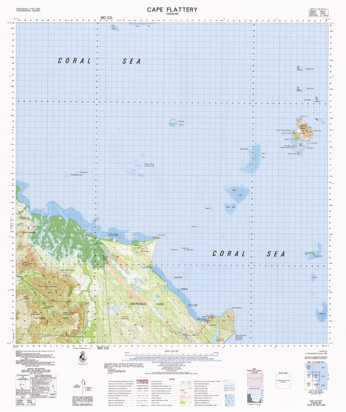 7968 Cape Flattery 1:100k Topographic Map