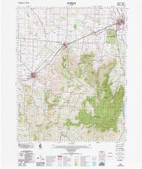 8024 Euroa 1:100k Topographic Map