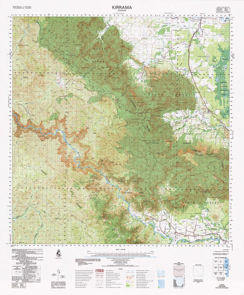 8061 Kirrama 1:100k Topographic Map