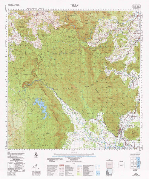 8062 Tully 1:100k Topographic Map