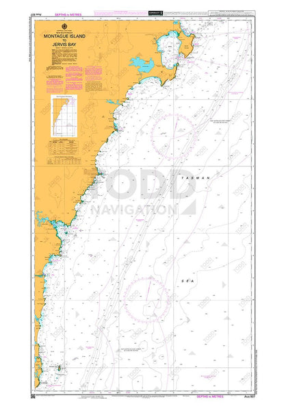 AUS 807 - Montague Island to Jervis Bay Nautical Chart