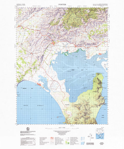 8120 Foster 1:100k Topographic Map