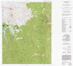 8123 Mansfield 1:100k Topographic Map