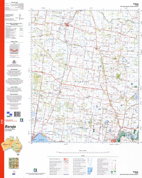 8126 Buraja 1:100k Topographic Map