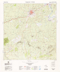 8157 Charters Towers 1:100k Topographic Map