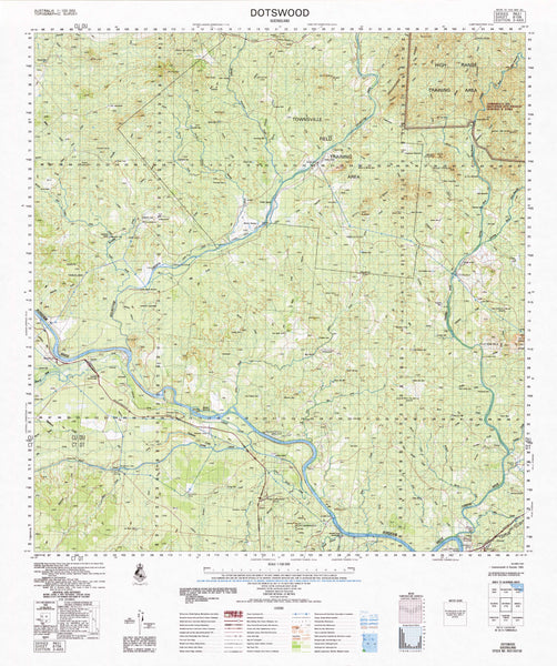 8158 Dotswood 1:100k Topographic Map