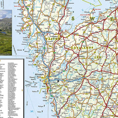 Southern Sweden & Norway National Geographic Folded Map