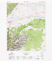 8221 Traralgon 1:100k Topographic Map