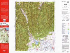 8222 Maffra 1:100k Topographic Map