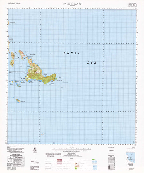 8260 Palm Islands 1:100k Topographic Map