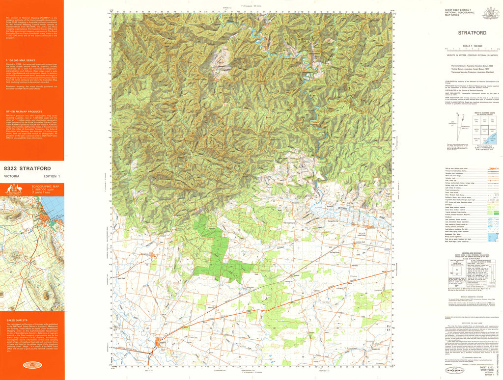 Buy 8322 Stratford 1100k Topographic Map 0291