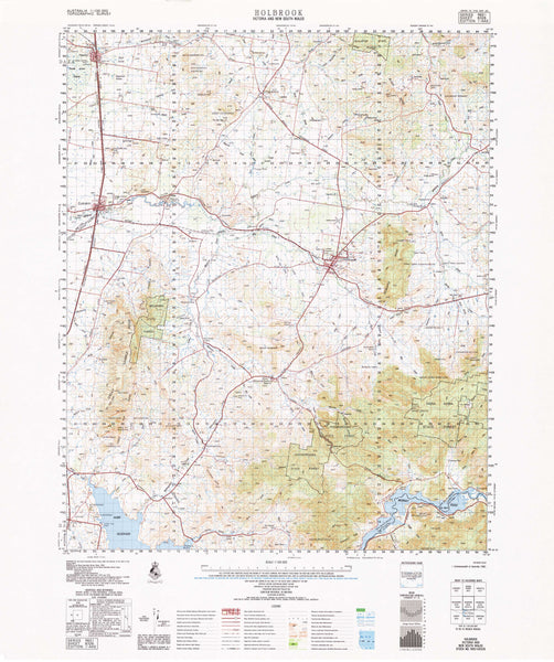 8326 Holbrook 1:100k Topographic Map