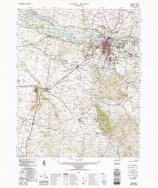 8327 Wagga Wagga 1:100k Topographic Map