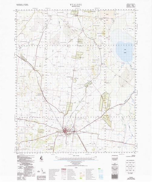 8330 Wyalong 1:100k Topographic Map