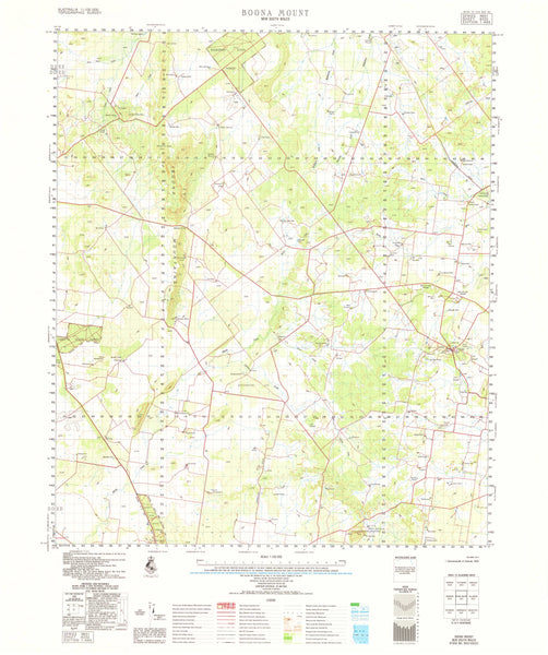 8332 Boona Mount 1:100k Topographic Map