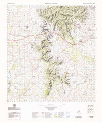 8350 Bogantungan 1:100k Topographic Map