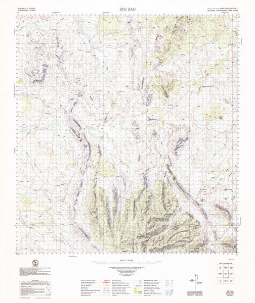 8351 Zig Zag 1:100k Topographic Map