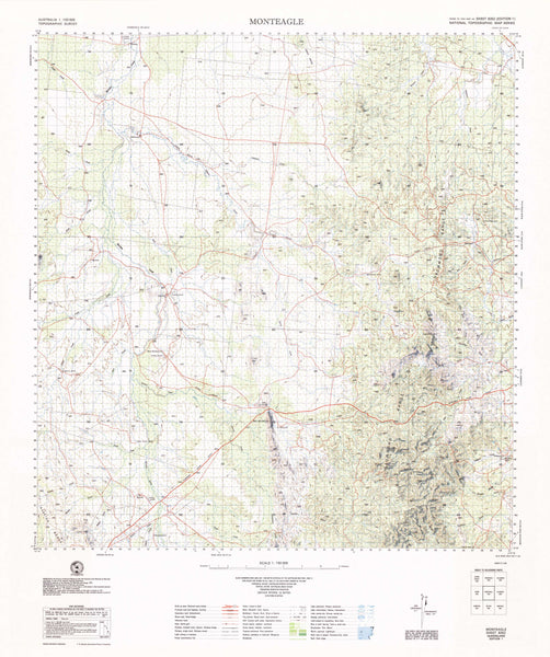 8352 Monteagle 1:100k Topographic Map