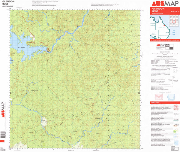 8356 Glendon 1:100k Topographic Map