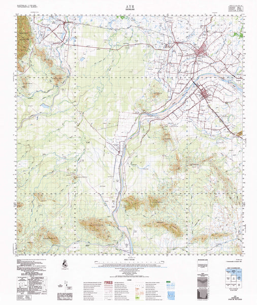 8358 Ayr 1:100k Topographic Map