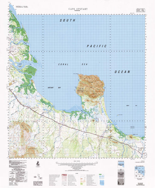 8458 Cape Upstart 1:100k Topographic Map