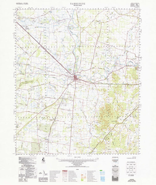 8533 Narromine 1:100k Topographic Map