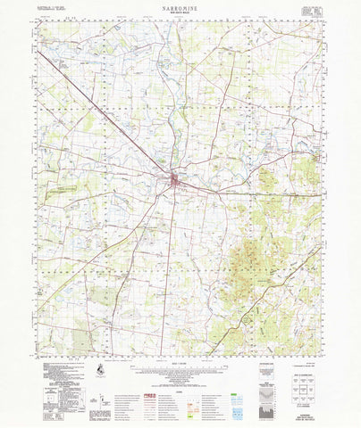 Buy 8533 Narromine 1:100k Topographic Map