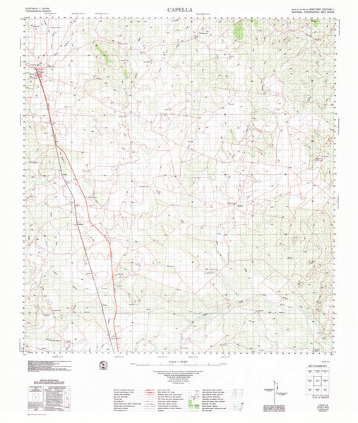 8551 Capella 1:100k Topographic Map