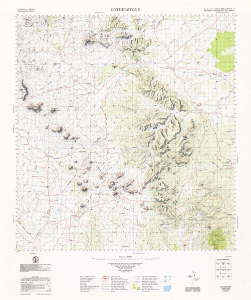 8552 Cotherstone 1:100k Topographic Map