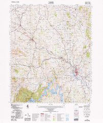 8628 Yass 1:100k Topographic Map