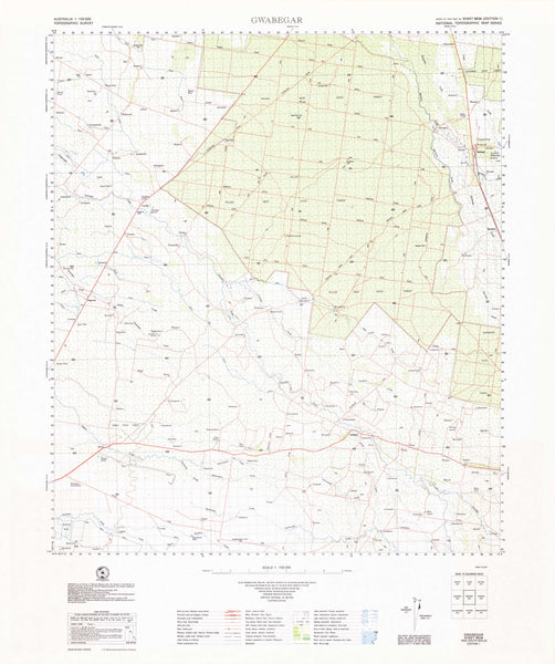 8636 Gwabegar 1:100k Topographic Map